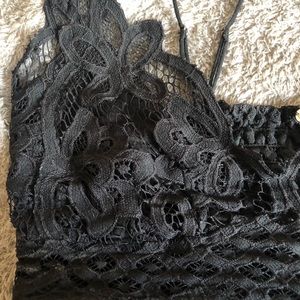 Black bralette, no padding